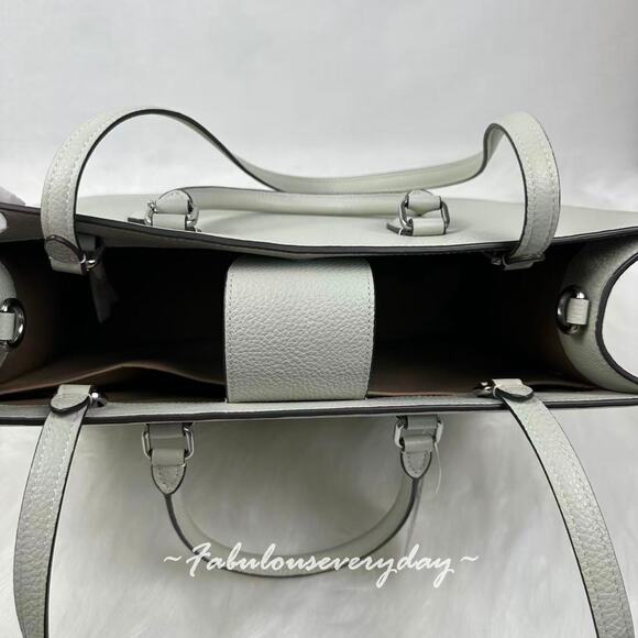Coach Maggie Tote Bag Shoulder Bag In Leather/Light Pistachio CY666 NWT - Picture 6 of 9